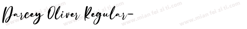 Darcey Oliver Regular字体转换
